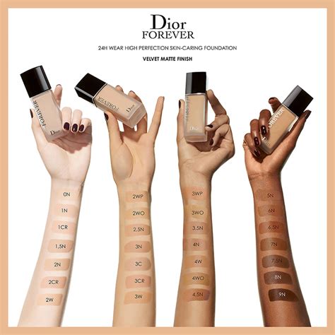 dior diorskin forever perfect makeup swatches|Dior forever matte foundation shades.